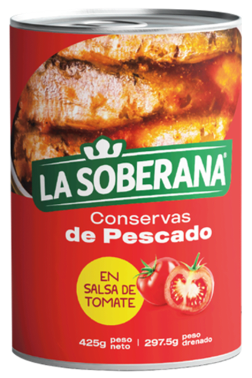 SARDINA CILINDRICA SOBERANA GRANDE 425 GRS