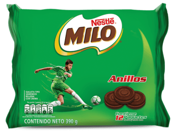 GALLETA MILO ANILLOS 390 GRS (4) 12 UNDS