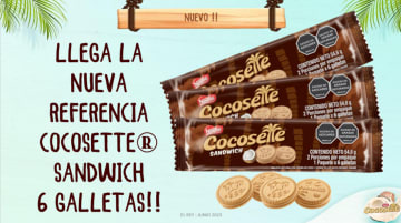 GALLETA COCOSETTE SANDWICH 657,6 GRS (6) 12 UNDS