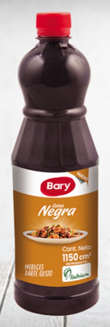 SALSA NEGRA BARY BOTELLA LITRON 1000 ML x 12