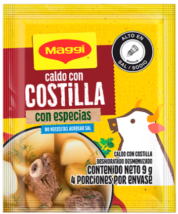 CALDO MAGGI COSTILLA DESMENUZADO 36 SOBRES (324 GRS) x 40