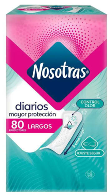 PROTECTOR NOSOTRAS LARGOS 80 UNDS x 12
