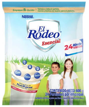 ALIMENTO LACTEO RODEO ESENCIAL BOLSA 600 GRS x 20