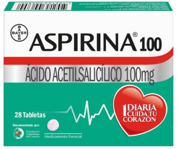 ASPIRINA 100 MG x 28 TABLETAS (BAG)