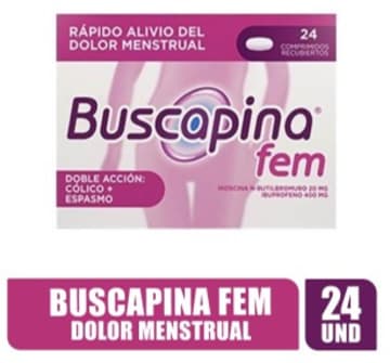 BUSCAPINA FEM x 24 CAPSULAS (PLEGADIZA)