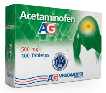 ACETAMINOFEN AMERICAN GENERICS 500 MG x 100 TAB