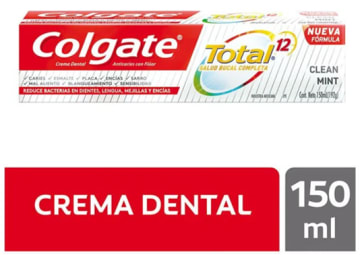 CREMA DENTAL COLGATE TOTAL CLEAN MINT ANTIBACT 150 ML x 72