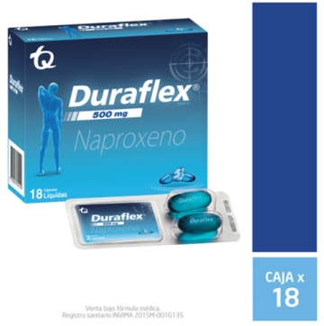 DURAFLEX FORTE NAPROXENO 500 MG x 18 CAPSULAS