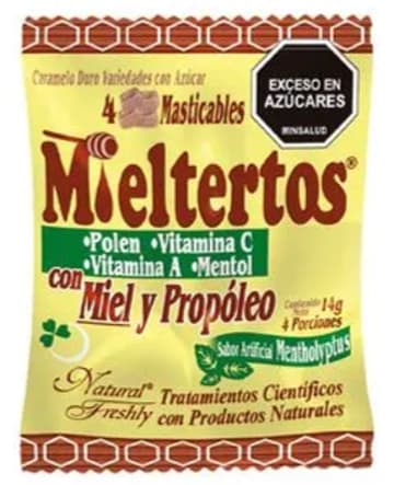 MIELTERTOS PASTILLAS MENTOLADAS x 6 SOBRES (BAG)