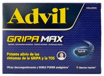 ADVIL GRIPA MAX (GRIPA Y TOS) x 6 CAPSULAS (PLEGADIZA)