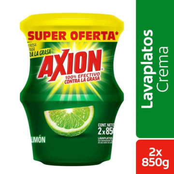 LAVAPLATOS AXION COCA LIMON 850 GRS x 2 $ESPECIAL