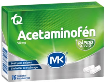 ACETAMINOFEN MK 500 MG x 16 TABLETAS