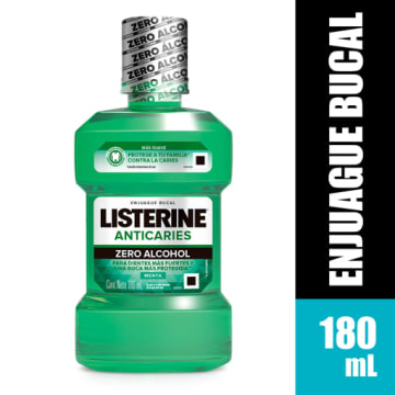 LISTERINE ZERO ANTICARIES 180 ML