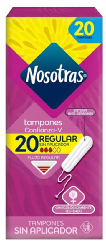 TAMPONES NOSOTRAS DIGITAL REGULAR 20 UND x 12