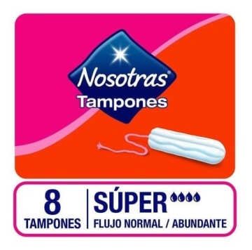 TAMPONES NOSOTRAS DIGITAL SUPER RISTRA 8 UNDS x 24