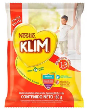 LECHE EN POLVO KLIM 1+ BOLSA 180 GRS