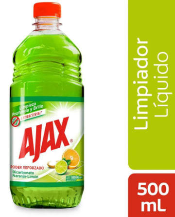 LIMPIADOR AJAX BICARBONATO NJA/LIMON FRASCO 500 CC