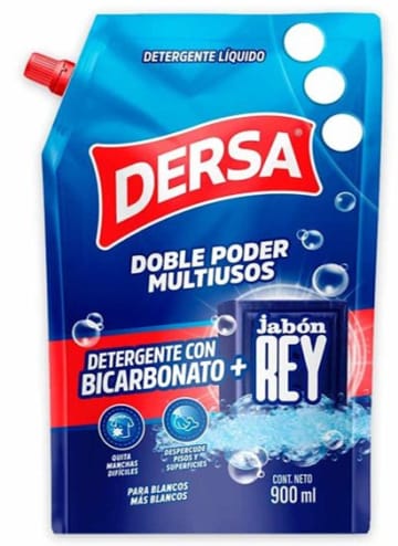 DETERGENTE LIQUIDO DERSA + JABON REY DOYPACK 900 ML