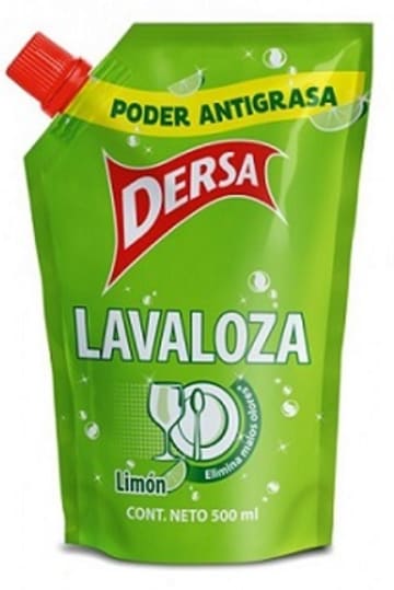 LAVAPLATOS DERSA LIQUIDO LIMON DOYPACK 500 ML
