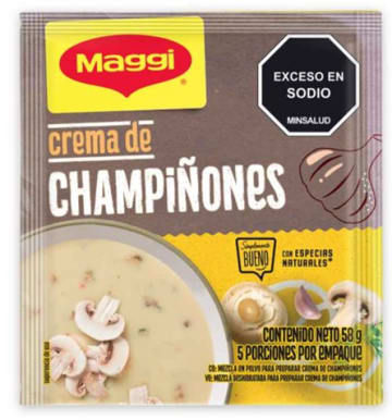 CREMA GOURMET MAGGI CHAMPIÑONES 58 GRS x 24 SOBRES
