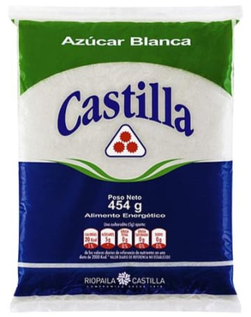 AZUCAR BLANCA EMPAQUETADA 454 GRS