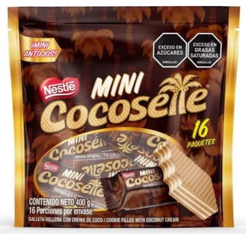 GALLETA COCOSETTE MINI WAFFER 16 UND (400 GRS) x 12