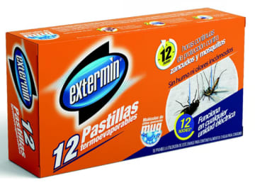 INSECTICIDA EXTERMIN TERMOEVAPORADORAS 12 PASTILLAS x 36