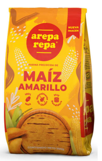 PRECOCIDO DE MAIZ AREPA REPA AMARILLA 1000 GRS