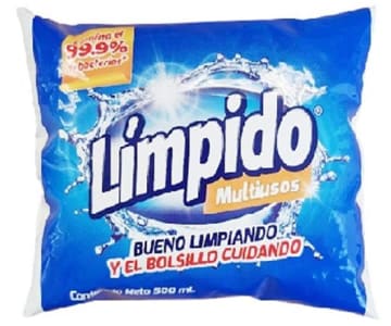 BLANQUEADOR LIMPIDO REGULAR REPUESTO 500 ML x 24