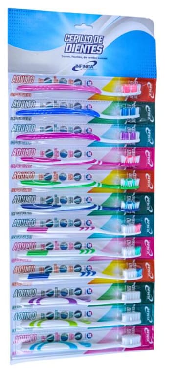 CEPILLO DENTAL INFINITA ADULTO TIRILLA ECO INF314 x 12 UNDS
