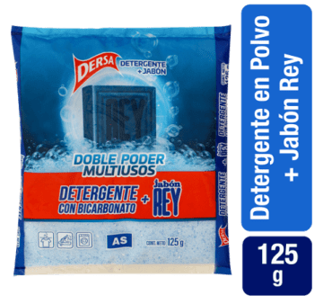 DETERG. DERSA AS BICARBONATO + JABON REY 125 GRS