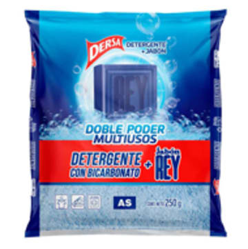 DETERG. DERSA AS BICARBONATO + JABON REY 250 GRS