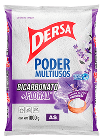 DETERG. DERSA AS BICARBONATO FLORAL 500 GRS x 40