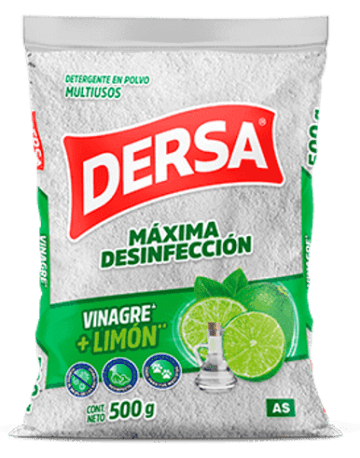 DETERG. DERSA AS VINAGRE LIMON 500 GRS x 40