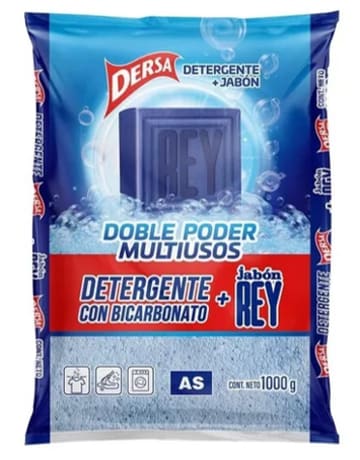 DETERG. DERSA AS BICARBONATO + JABON REY 1000 GRS x 20