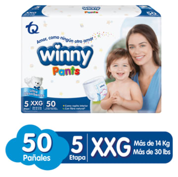 PAÑAL WINNY PANTS AZUL E5 50 UNDS x 4