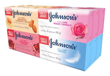 JABON JOHNSON ADULTO DAILYCA (ALO/AVE/ROS/ORG) x 110 x 12