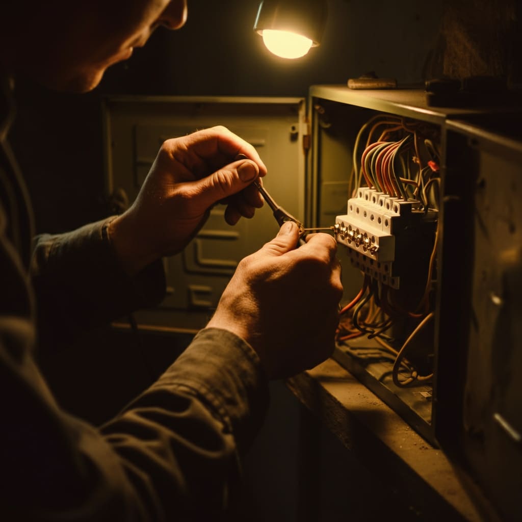 electrican working