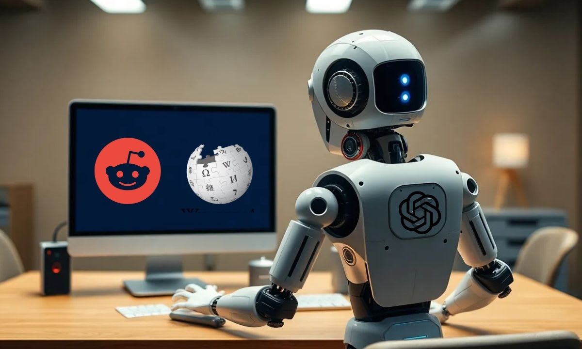 ChatGPT Cambia Estrategia: Tráfico Web Se Desploma, Reddit y Wikipedia Ganan