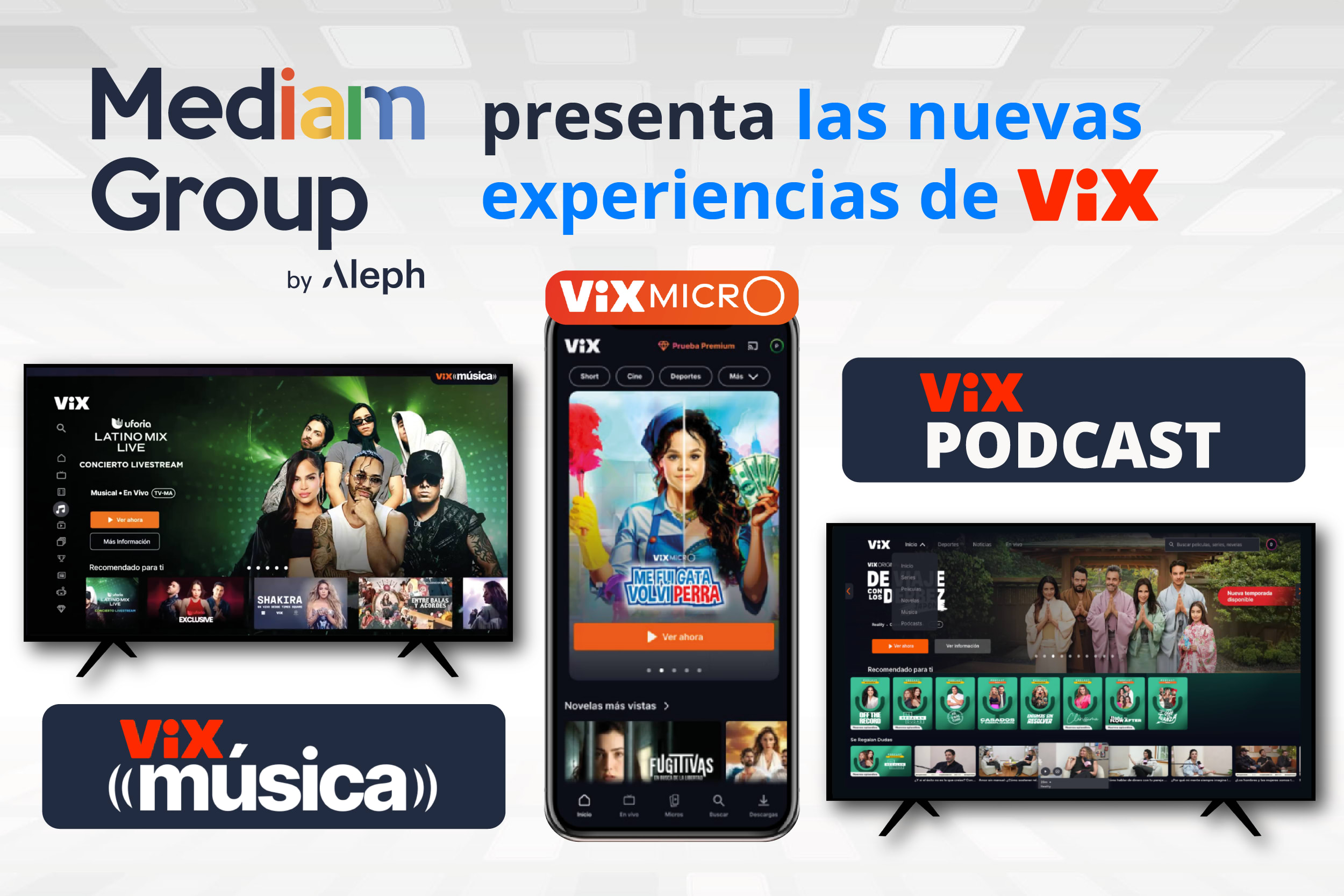 ViX revoluciona el entretenimiento digital junto a Mediam by Aleph