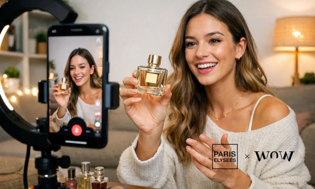 Paris Élysées Parfums lanza campaña en TikTok Shop con WOW Barcelona y logra 11.283 € en cuatro semanas