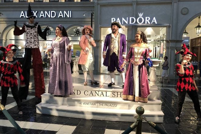 Grand Canal Shoppes en Venetian Finaliza las Actuaciones de ‘Streetmosphere’
