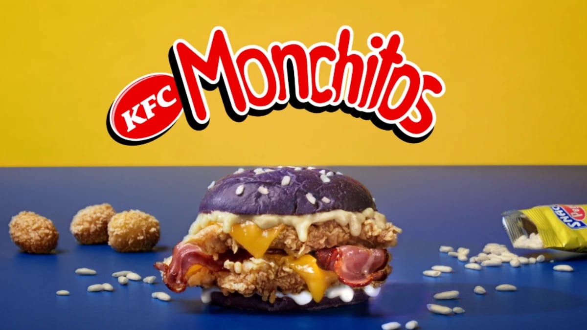 KFC Lanza «La Monstruosa»: Hamburguesa Morada con Sabor a Monchitos