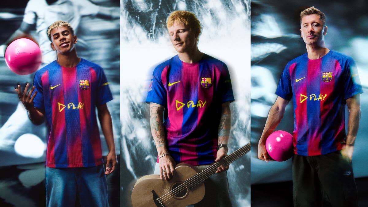 Ed Sheeran Estrena Camiseta Especial del Barça con Spotify para El Clásico