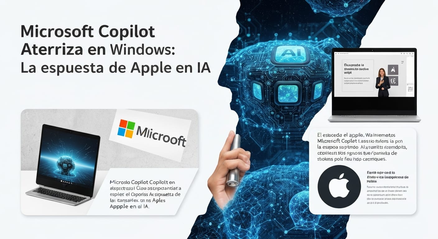 Microsoft Copilot Aterriza en Windows: La Espera de la Respuesta de Apple en IA