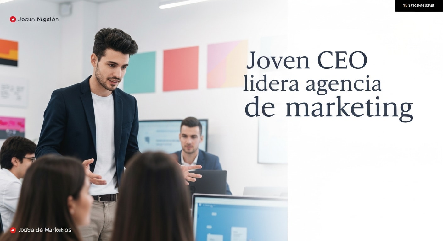 Joven CEO lidera agencia de marketing