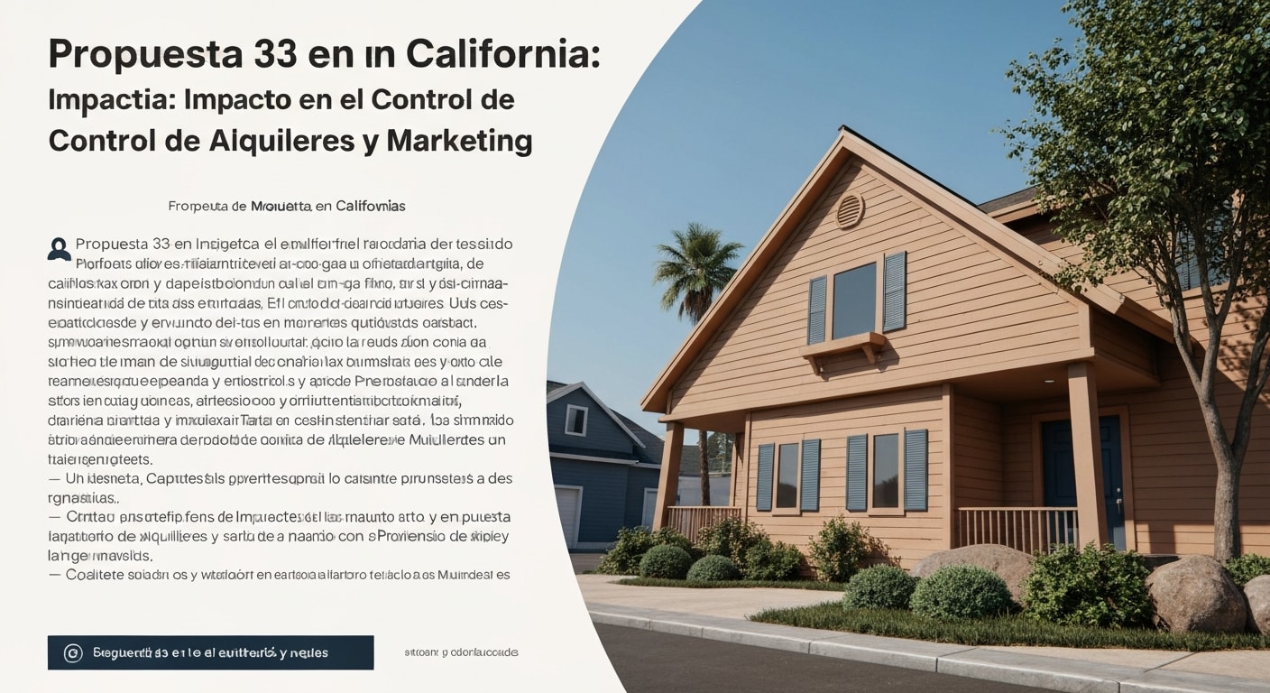Propuesta 33 en California: Impacto en el Control de Alquileres y Marketing