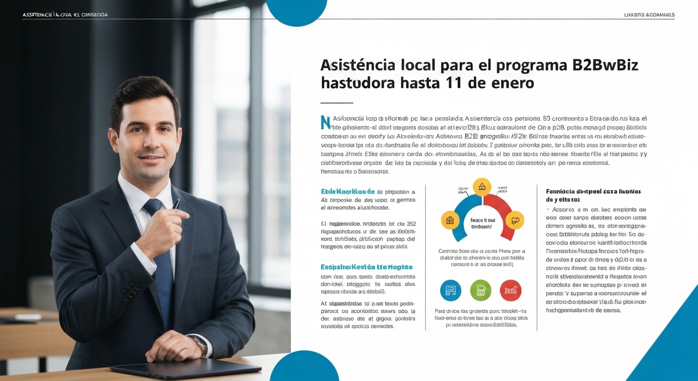 Asistencia local para el programa B2B NewBiz hasta el 11 de enero