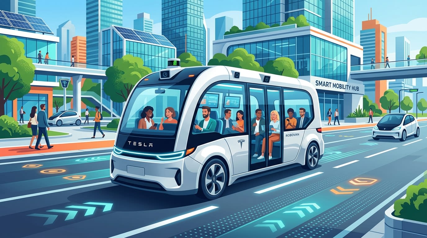 Robovan de Tesla: Innovación y Eficiencia en el Transporte Colectivo