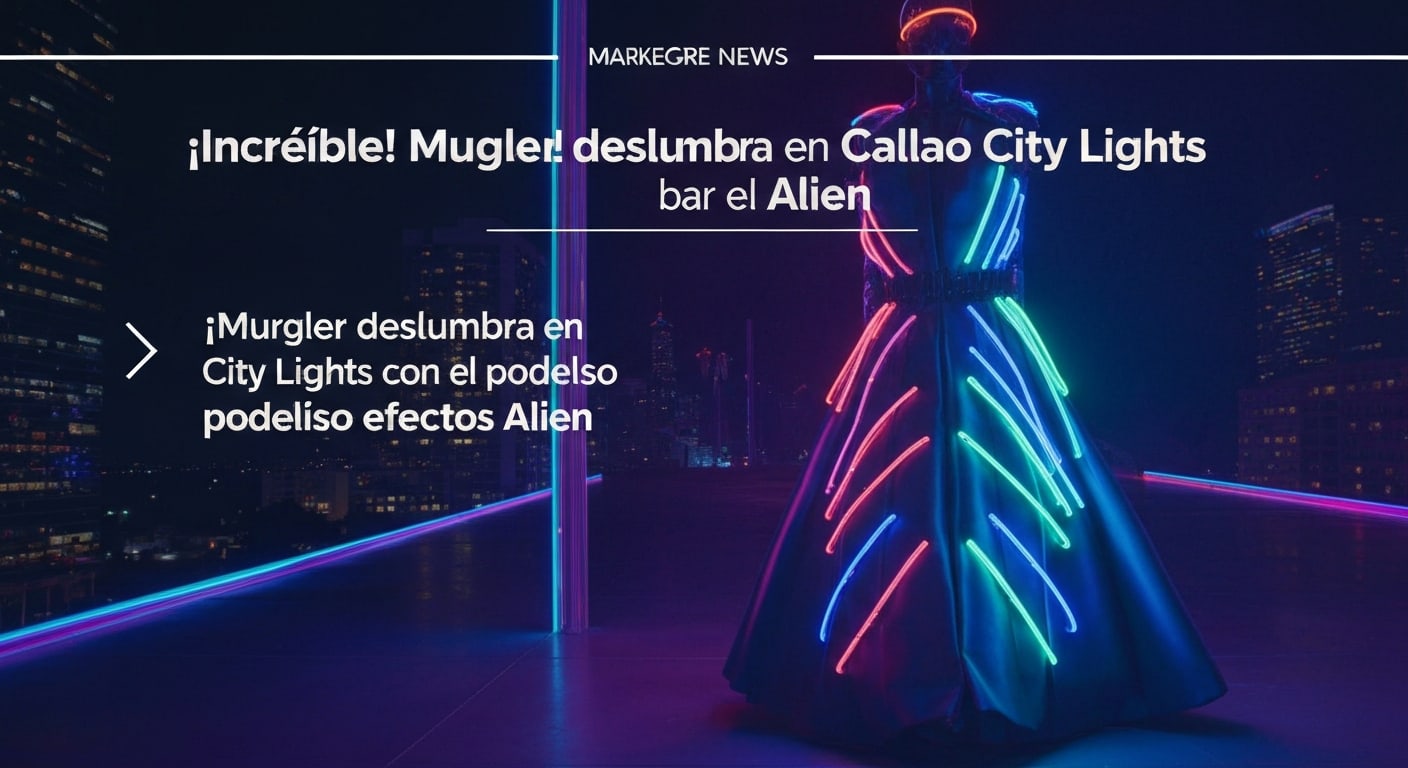 ¡Increíble! Mugler deslumbra en Callao City Lights con el poderoso efecto Alien Hypersense